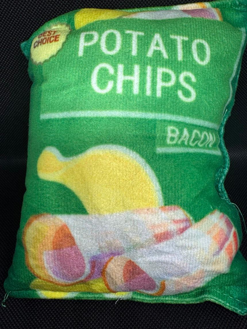 Chip Bag Soft Plush Squeaker Dog Toy