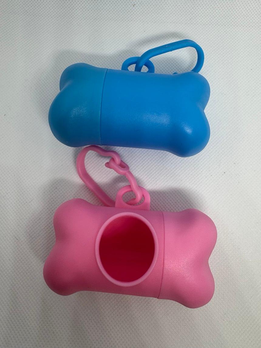 2 PCS Bone-Shape Dog Poop Bag Dispenser