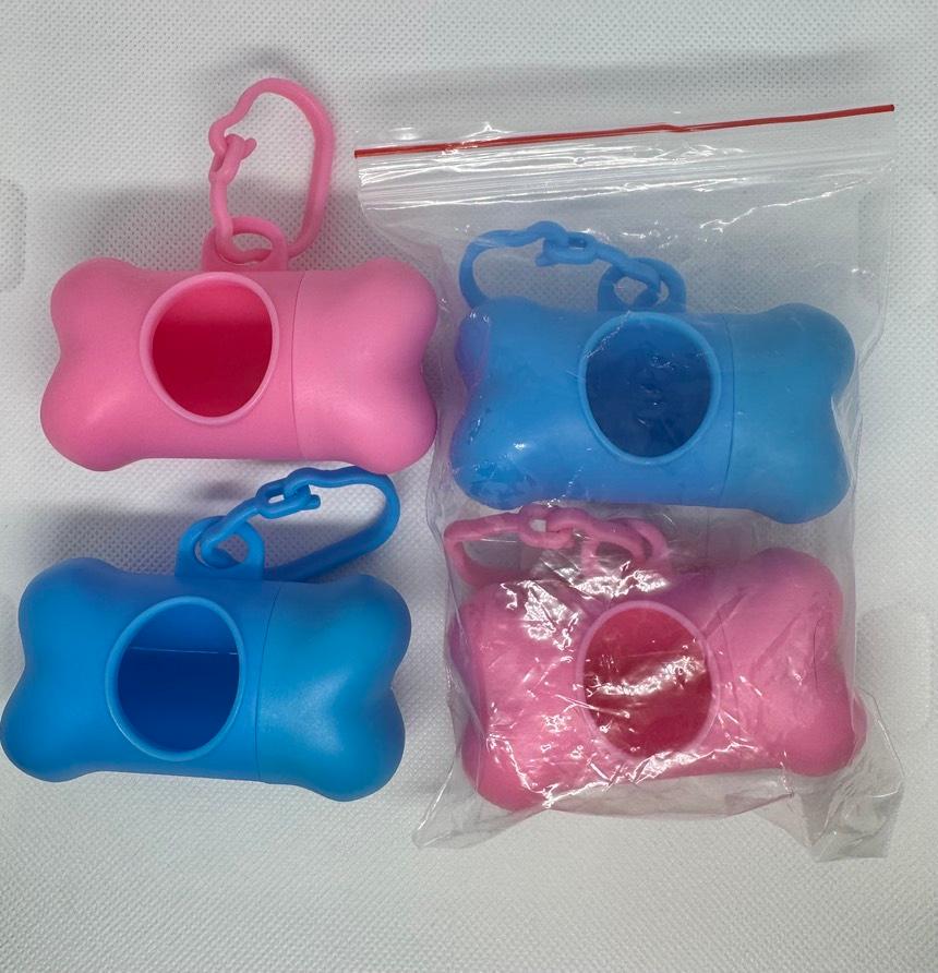 2 PCS Bone-Shape Dog Poop Bag Dispenser