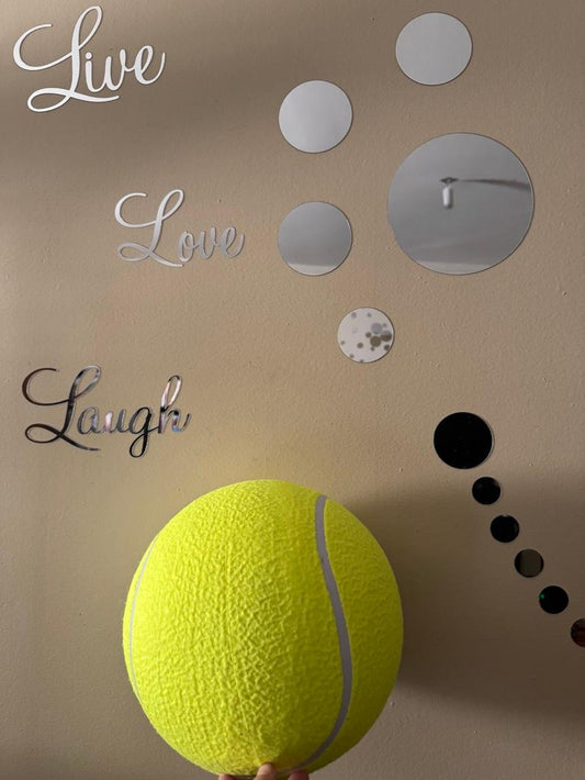 Interactive Dog Tennis Ball - Bouncy & Perfect for Small to Medium Breeds - Ideal for Training & Outdoor Play, Encourages Active Exercise