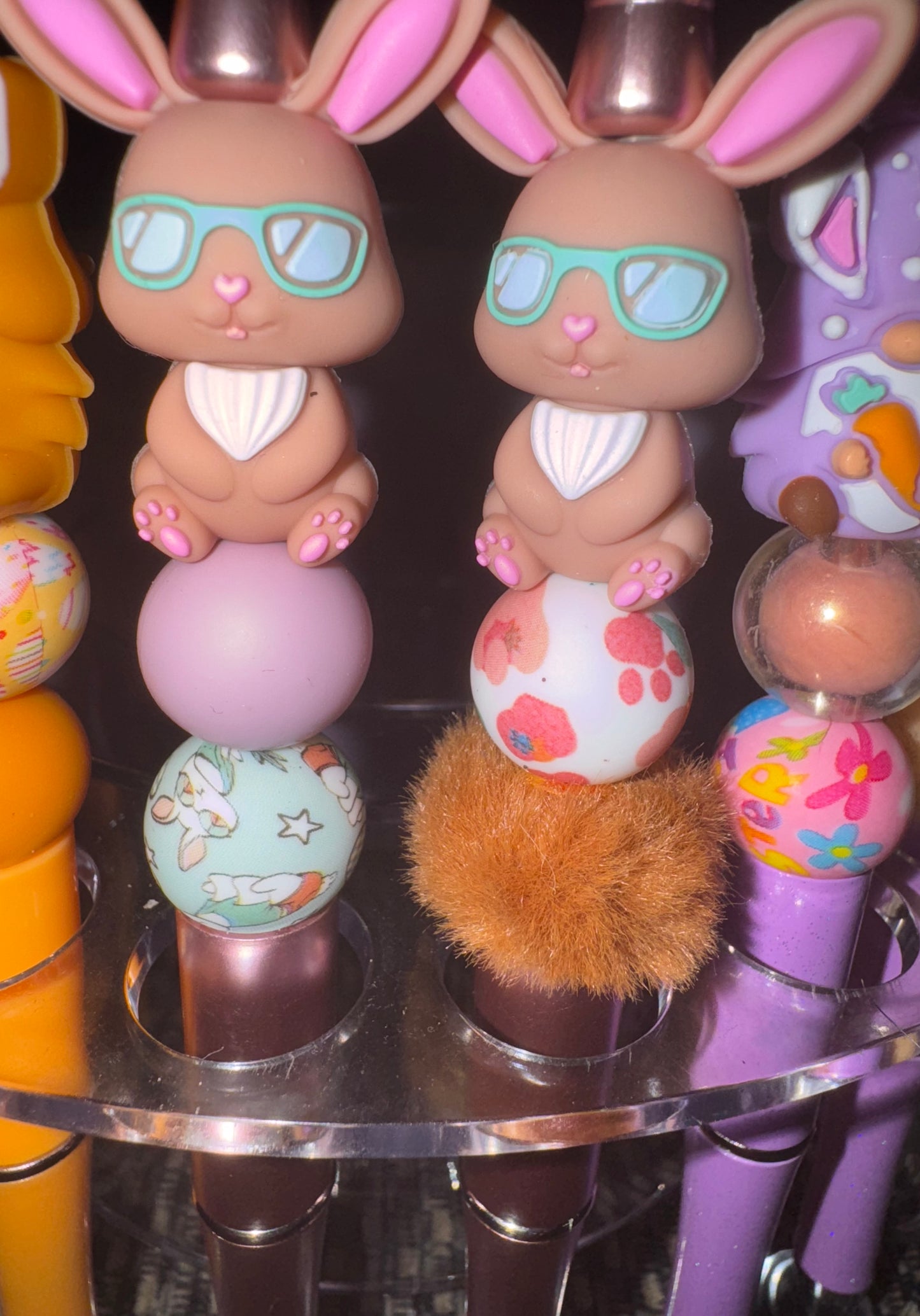 Beaded 3D Bunny Pens