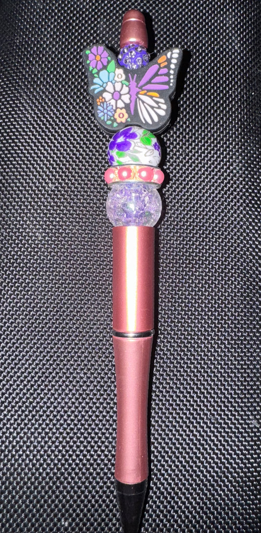 Beaded Butterfly Pens