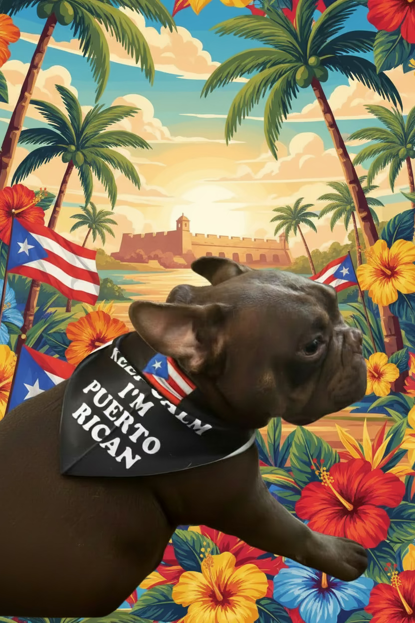 Puerto Rico Pet Bandana 1PC