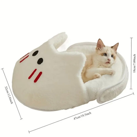 Cat-Shaped Pet Bed