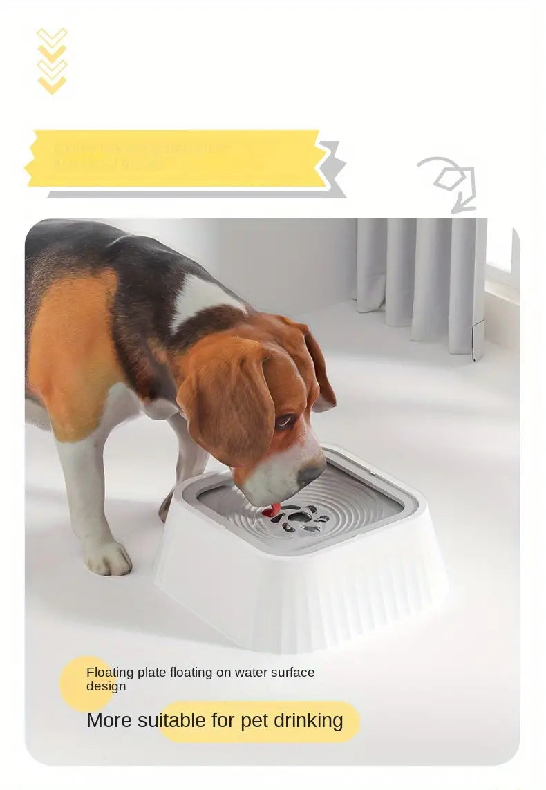 Non-Spill Pet Water Bowl for Cats and Dogs, Splash-Free Design