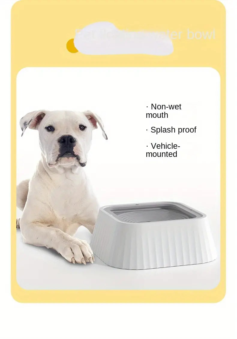 Non-Spill Pet Water Bowl for Cats and Dogs, Splash-Free Design