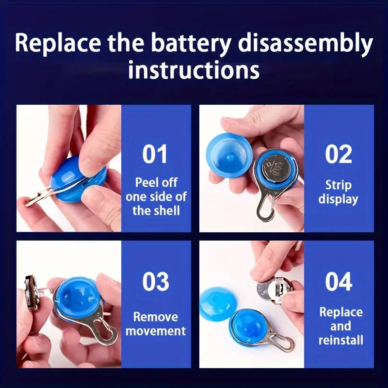 LED Safety Collar Light Charm