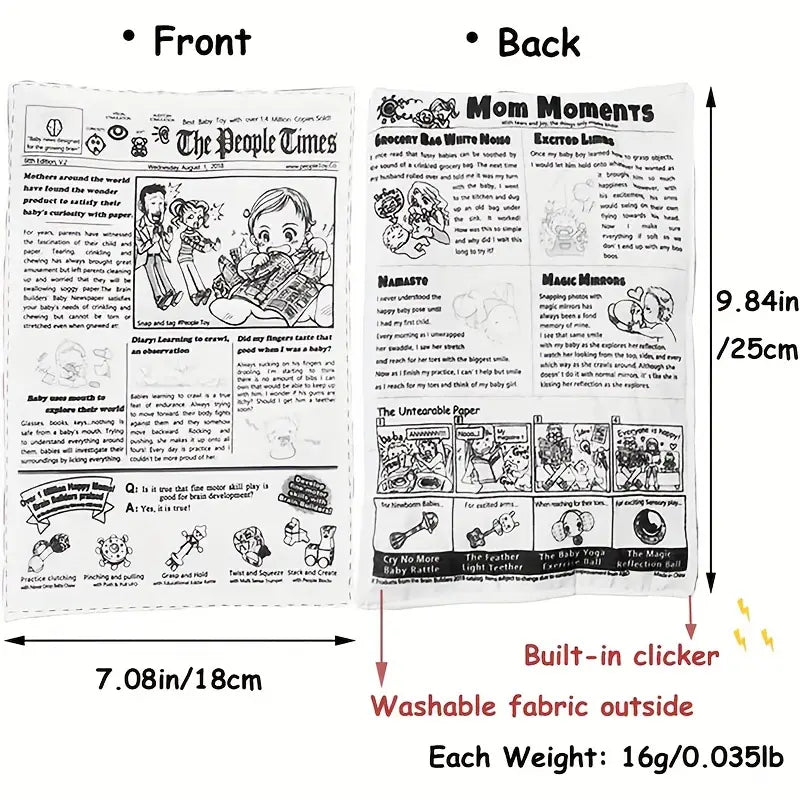 Crinkle Newspaper Toy For Dogs