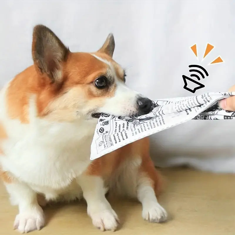 Crinkle Newspaper Toy For Dogs