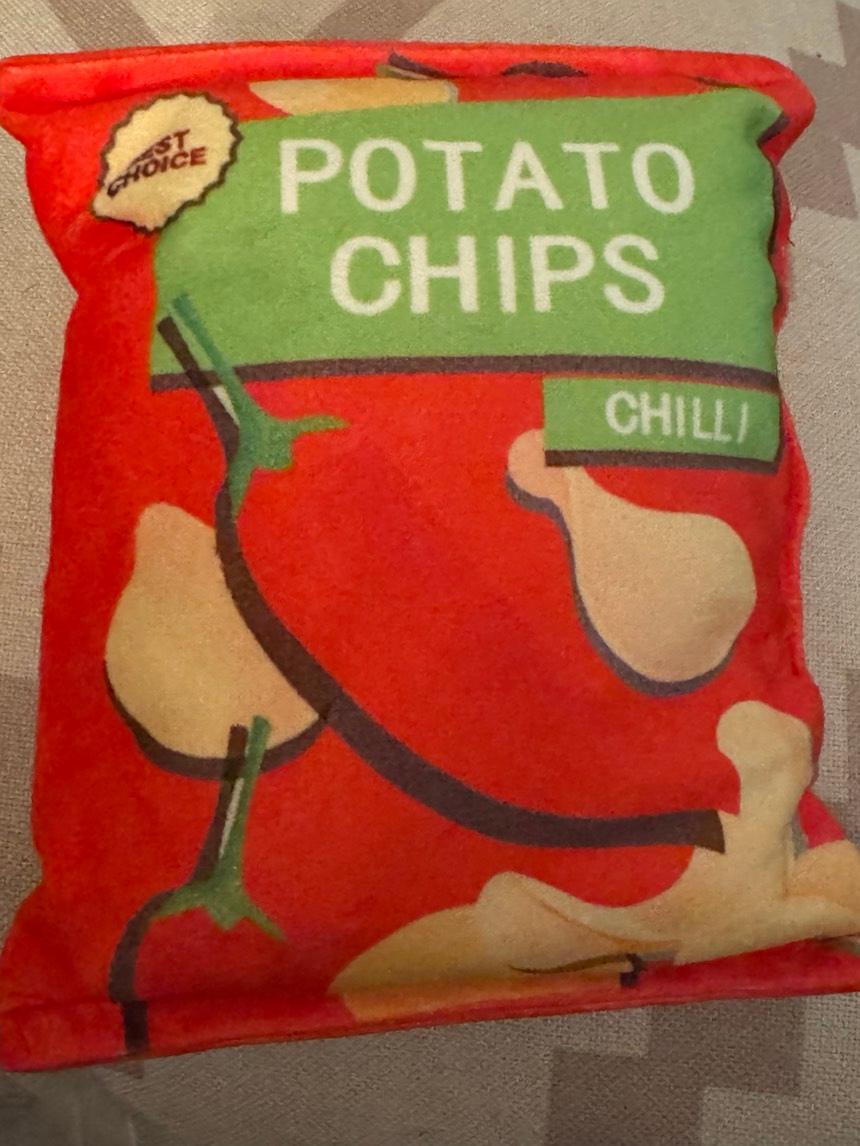 Chip Bag Soft Plush Squeaker Dog Toy