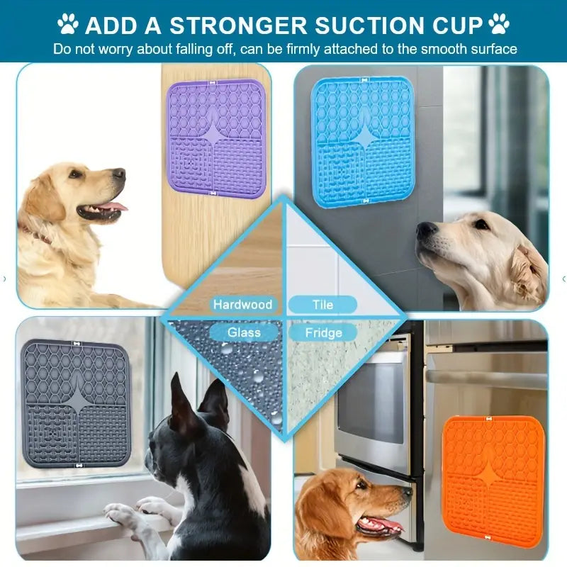 Slow Feeder Lick Mat with suction cups for Dogs or Cats (Other Colors coming soon)